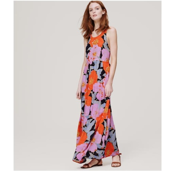 LOFT Dresses Loft Ann Taylor Full Bloom Maxi Dress Poshmark